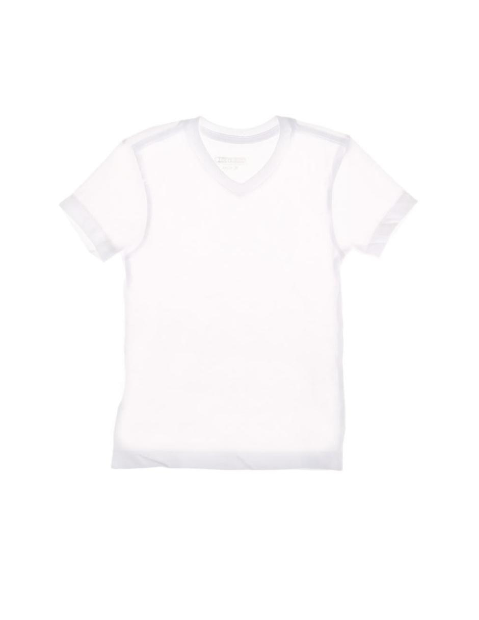 Camiseta cuello V Punto Blanco para niño Camiseta cuello V Punto Blanco para niño