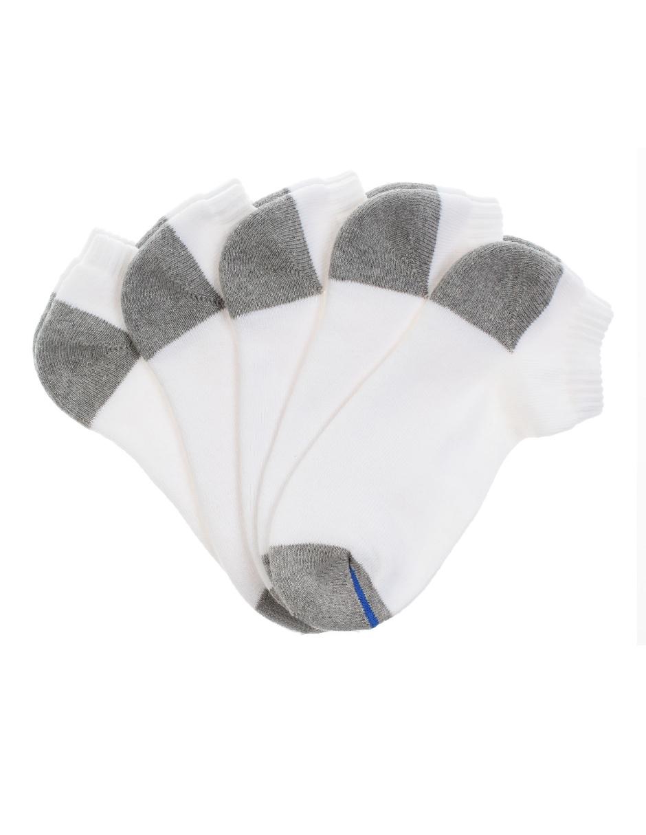 Calcetín Punto Blanco de algodón para niño 5 pares Calcetín Punto Blanco de algodón para niño 5 pares