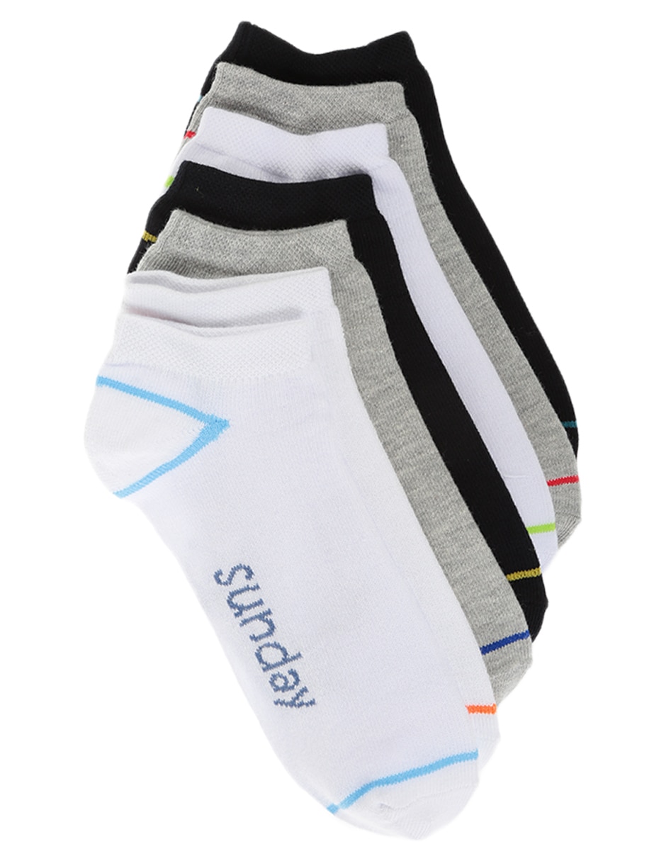 Calcetín Punto Blanco de algodón para niño 7 pares Calcetín Punto Blanco de algodón para niño 7 pares