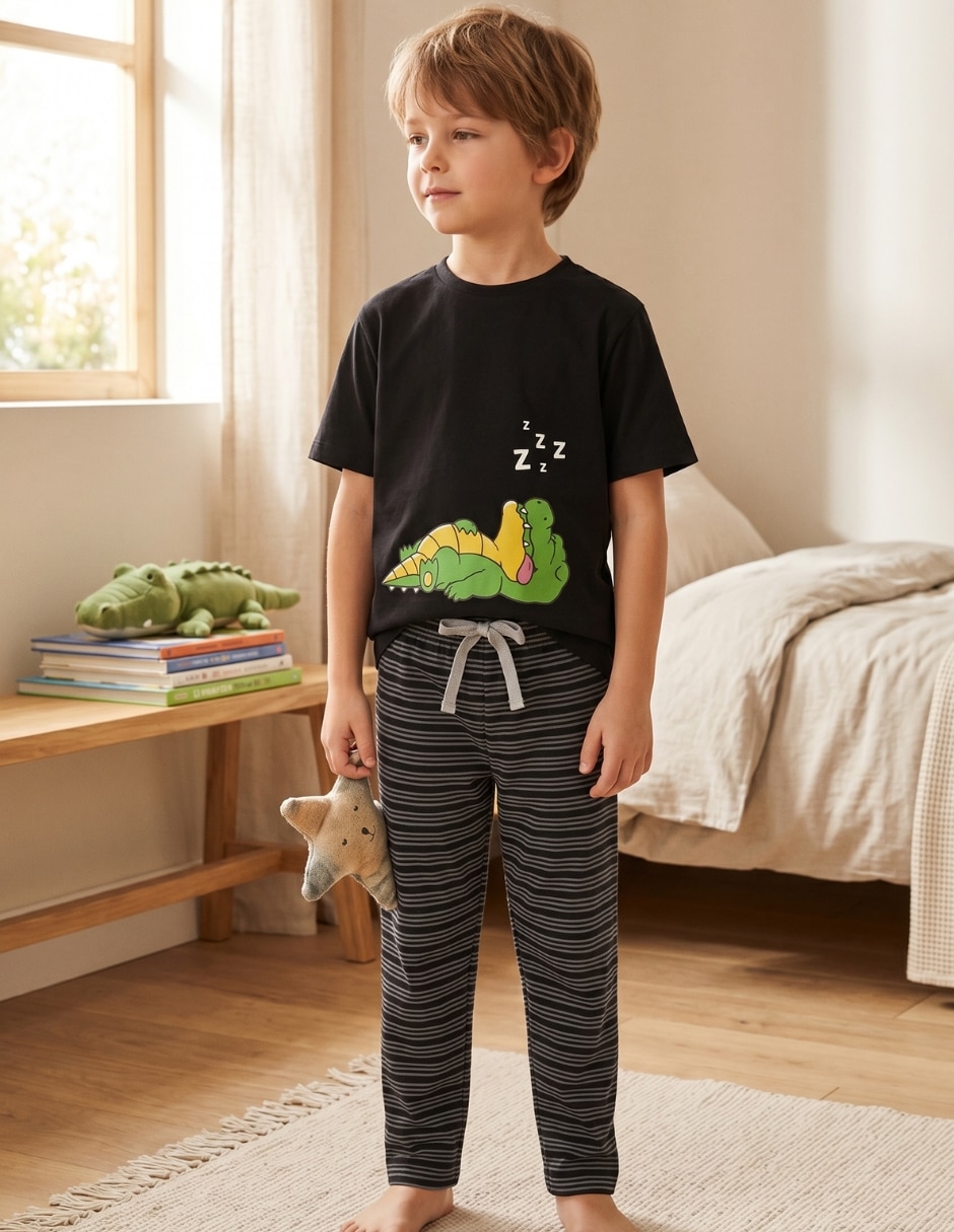 Conjunto pijama cocodrilo para niño Conjunto pijama cocodrilo para niño