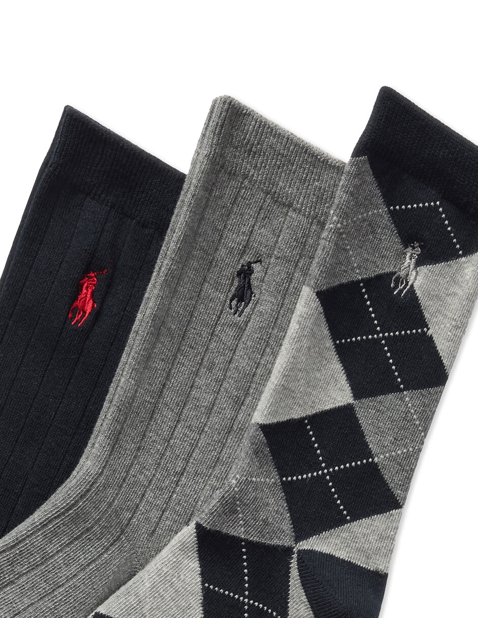 Set calcetín de algodón para niño 3 pares 2