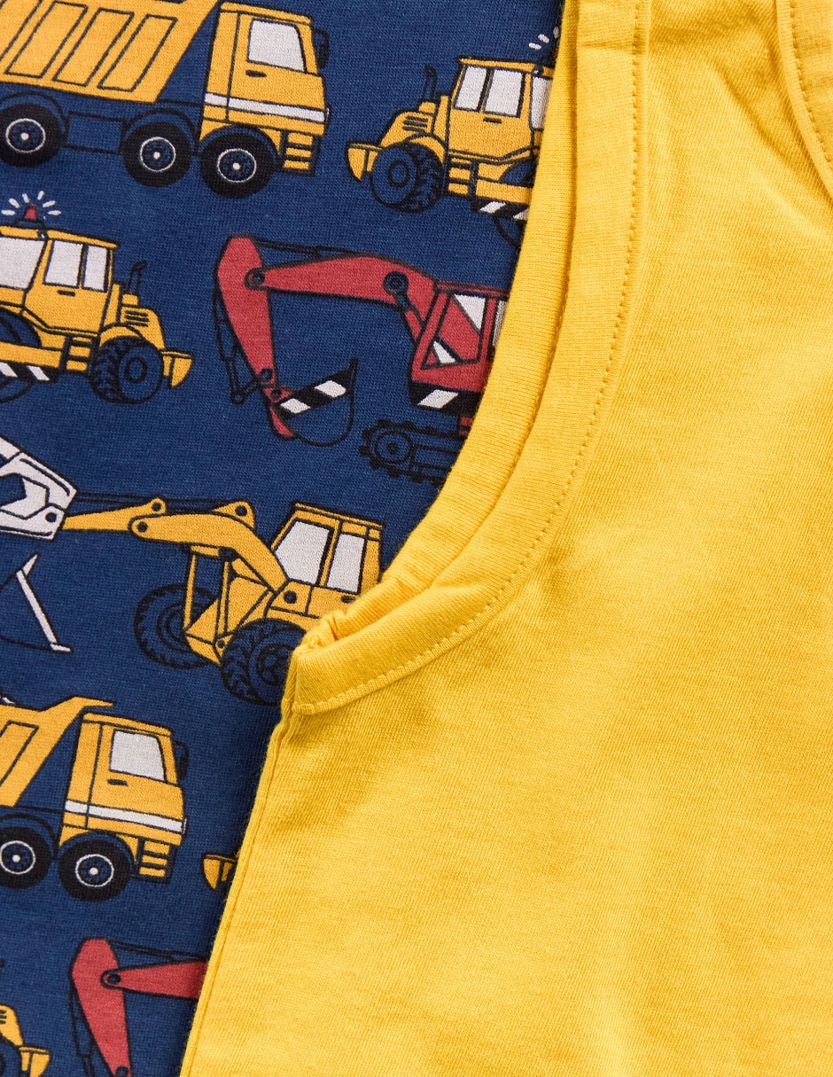 Set camiseta cuello redondo para niño 3