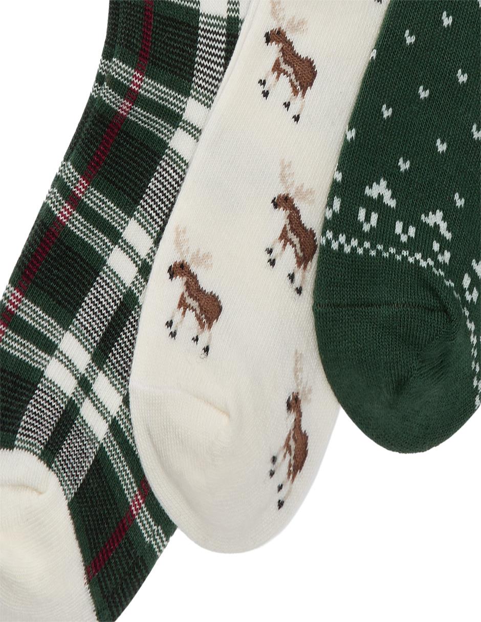 Set calcetín de algodón para niño 3 pares 2