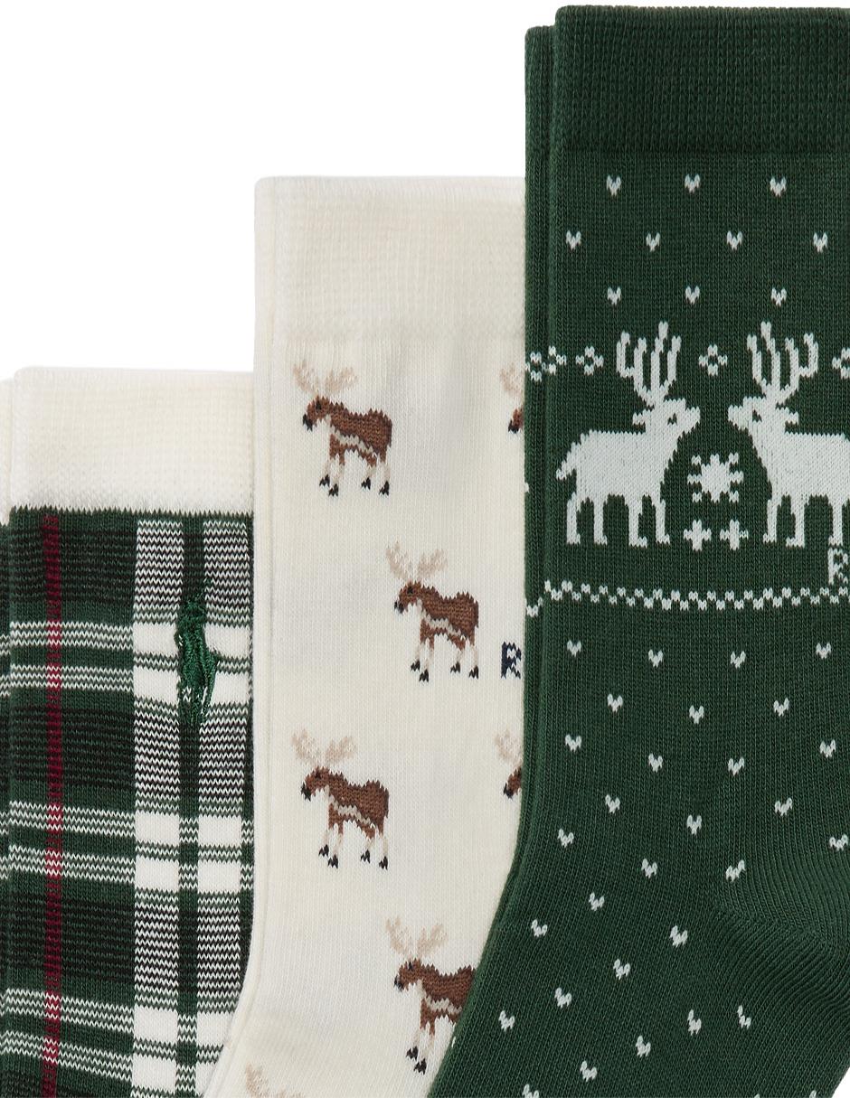 Set calcetín de algodón para niño 3 pares 3