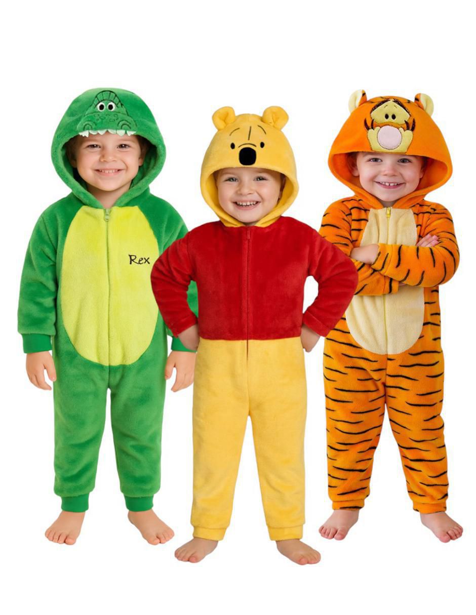 Mameluco Rex, Pooh Y Tigger infantil Mameluco Rex, Pooh Y Tigger infantil
