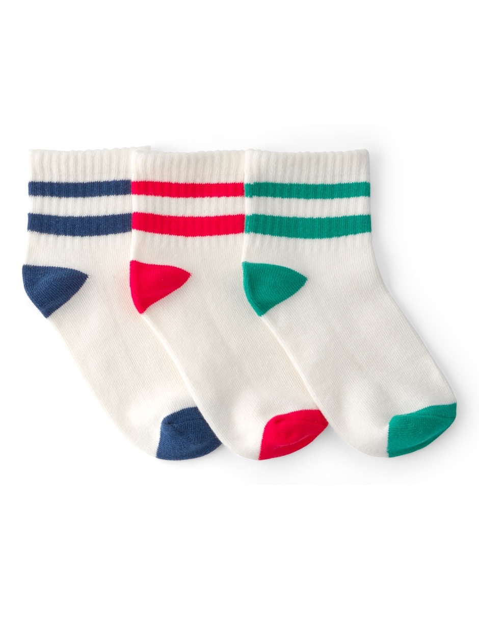 Calceta antiderrapante Carter's de algodón para niño 6 pares