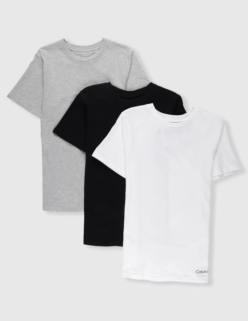 Set camiseta cuello redondo calvin klein para niño
