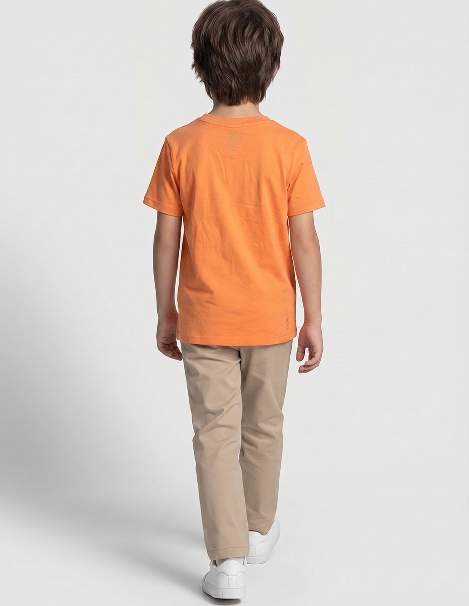 Playera manga corta para niño