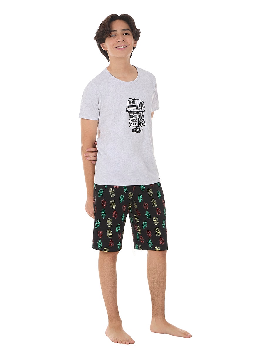 Set pijama robot para niño 2