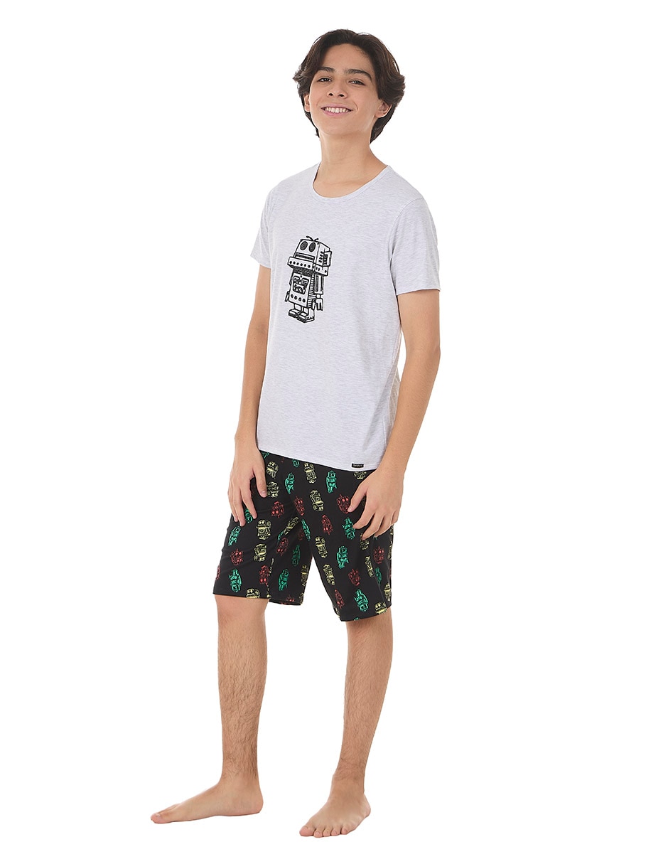 Set pijama robot para niño 3