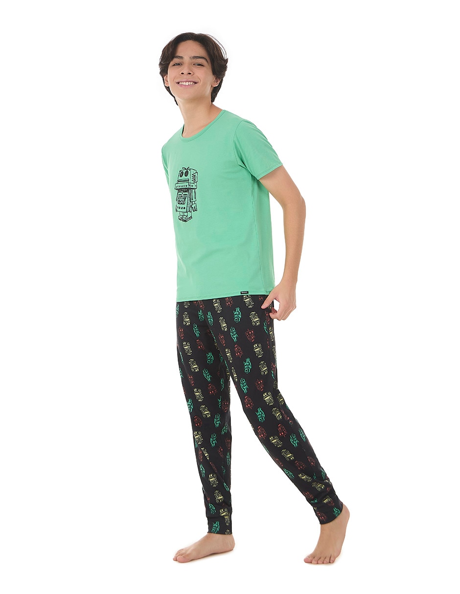 Conjunto pijama Skiny robot para niño