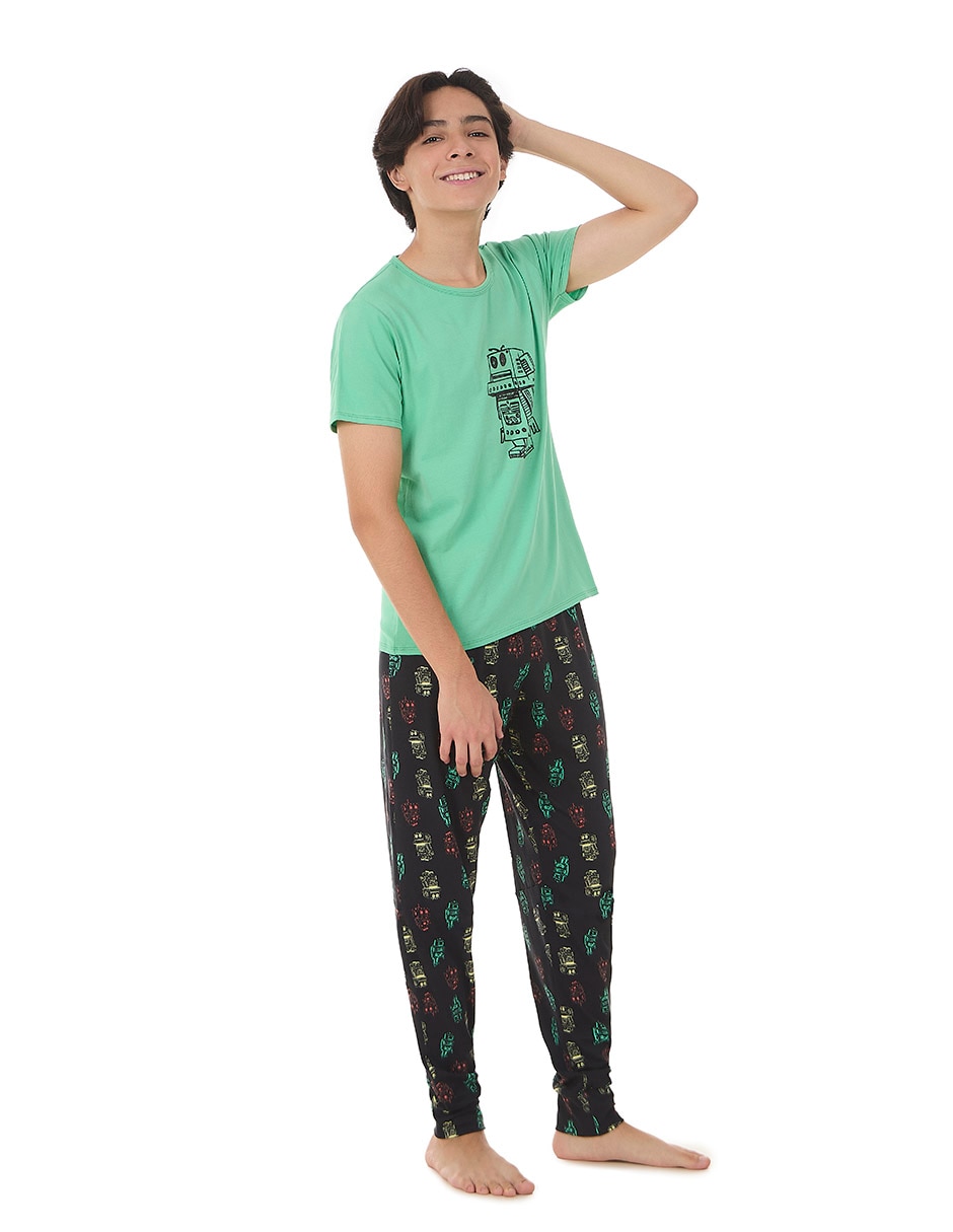 Conjunto pijama Skiny robot para niño