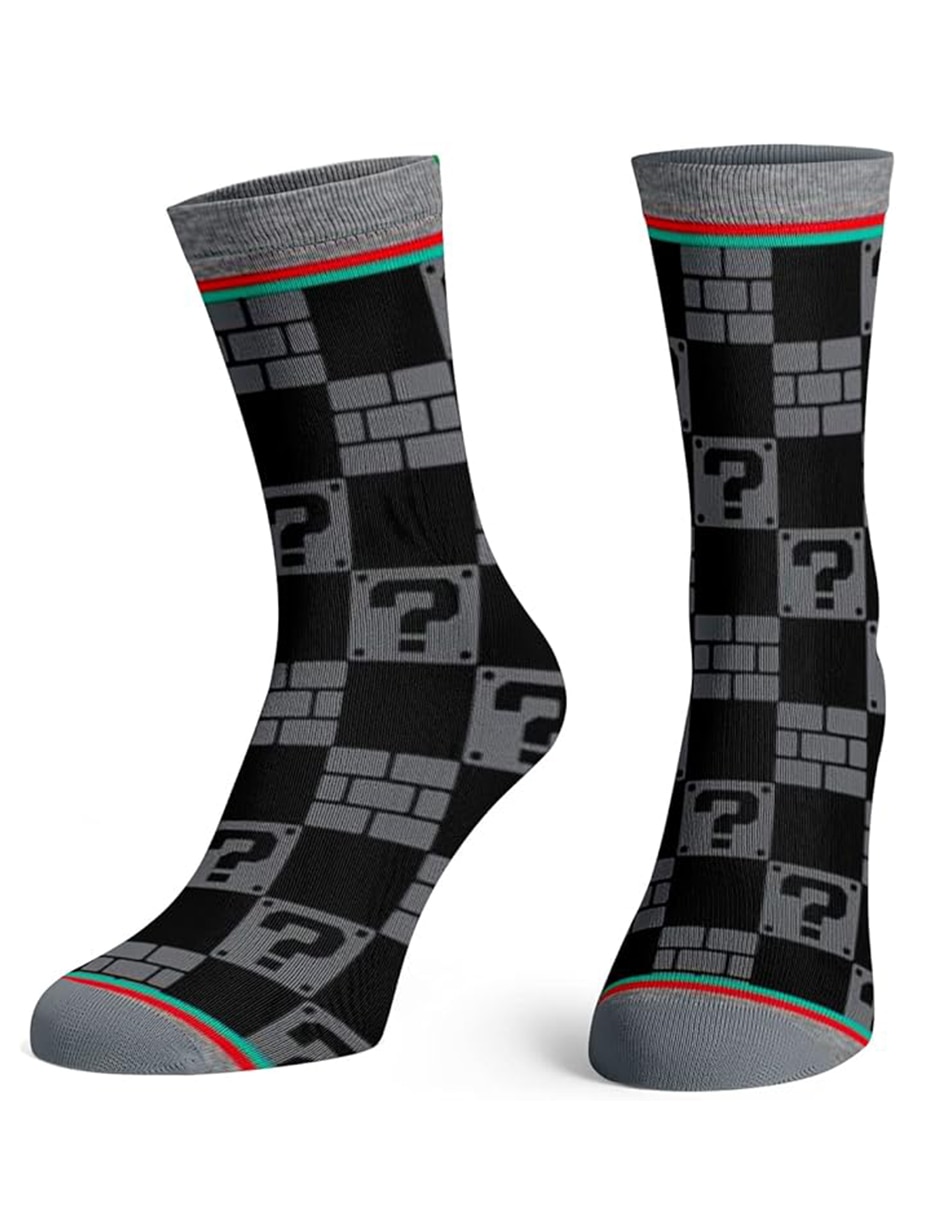 Calcetines Super Mario de poliéster para niño Calcetines Super Mario de poliéster para niño