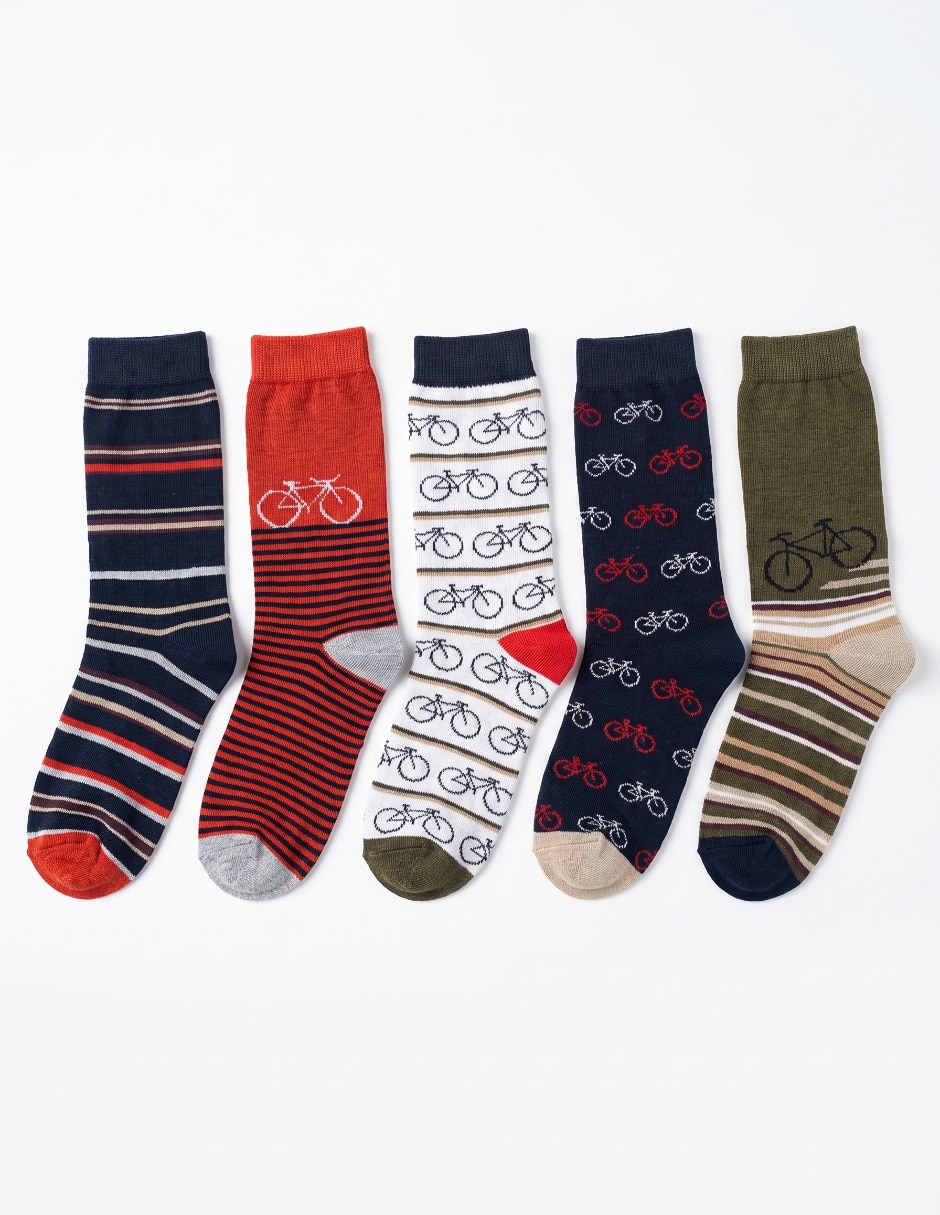 Set de calcetín de algodón para niño 5 pares Set de calcetín de algodón para niño 5 pares