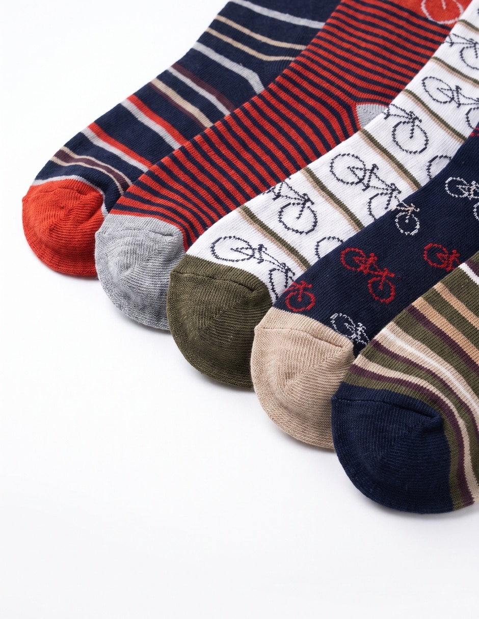 Set de calcetín de algodón para niño 5 pares 2