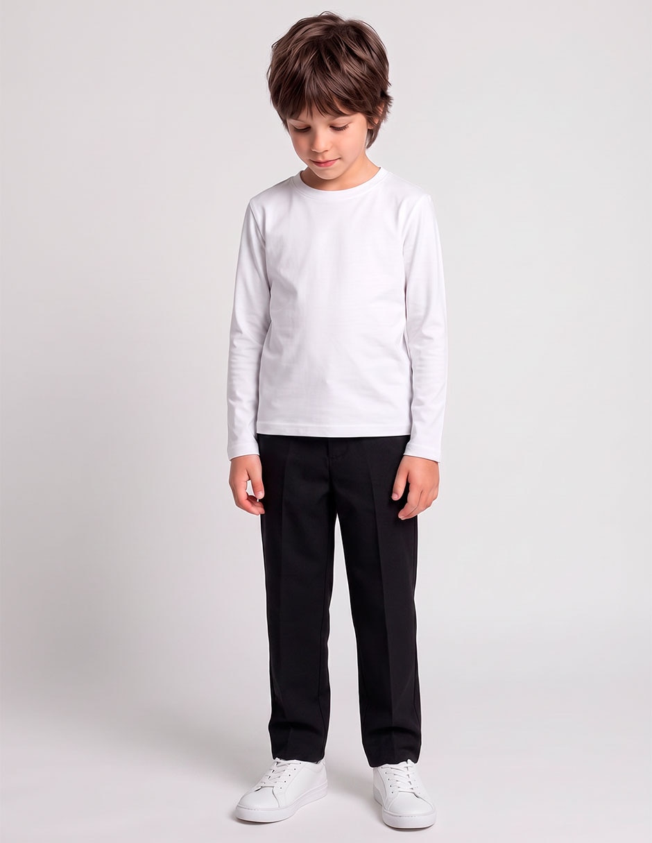 Camiseta térmica cuello redondo para niño 1