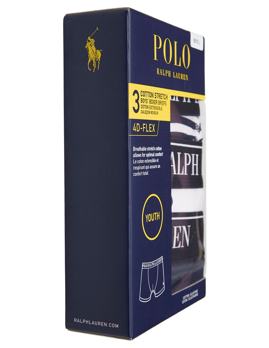 Set bóxer polo ralph lauren de algodón infantil niño