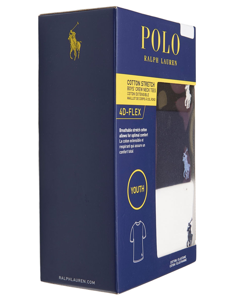 Camiseta cuello redondo polo ralph lauren 9p5030 para niño