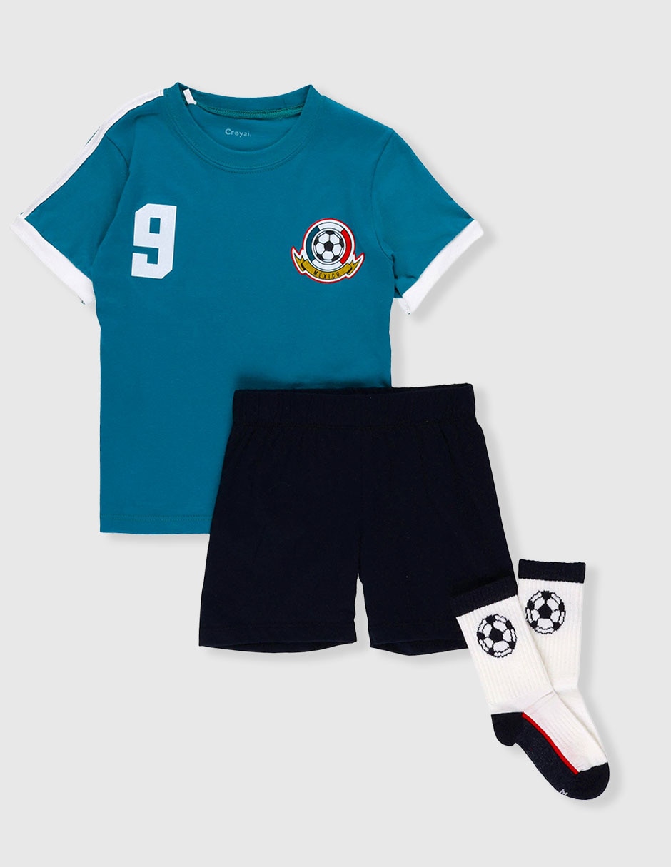 Conjunto Pijama Creysi Mundial Para (Si Aplica) Niño