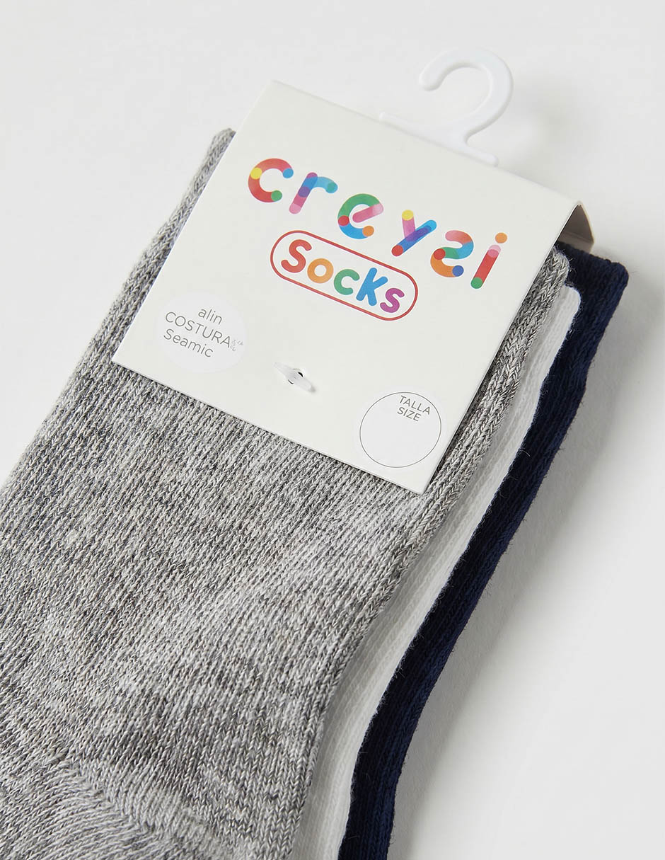 Set de calcetín de algodón para niño 3 pares 3