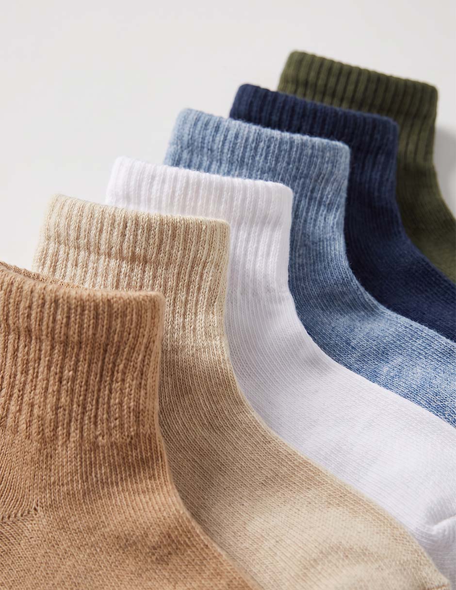 Set de tín punto blanco de algodón para niño 7 pares 2