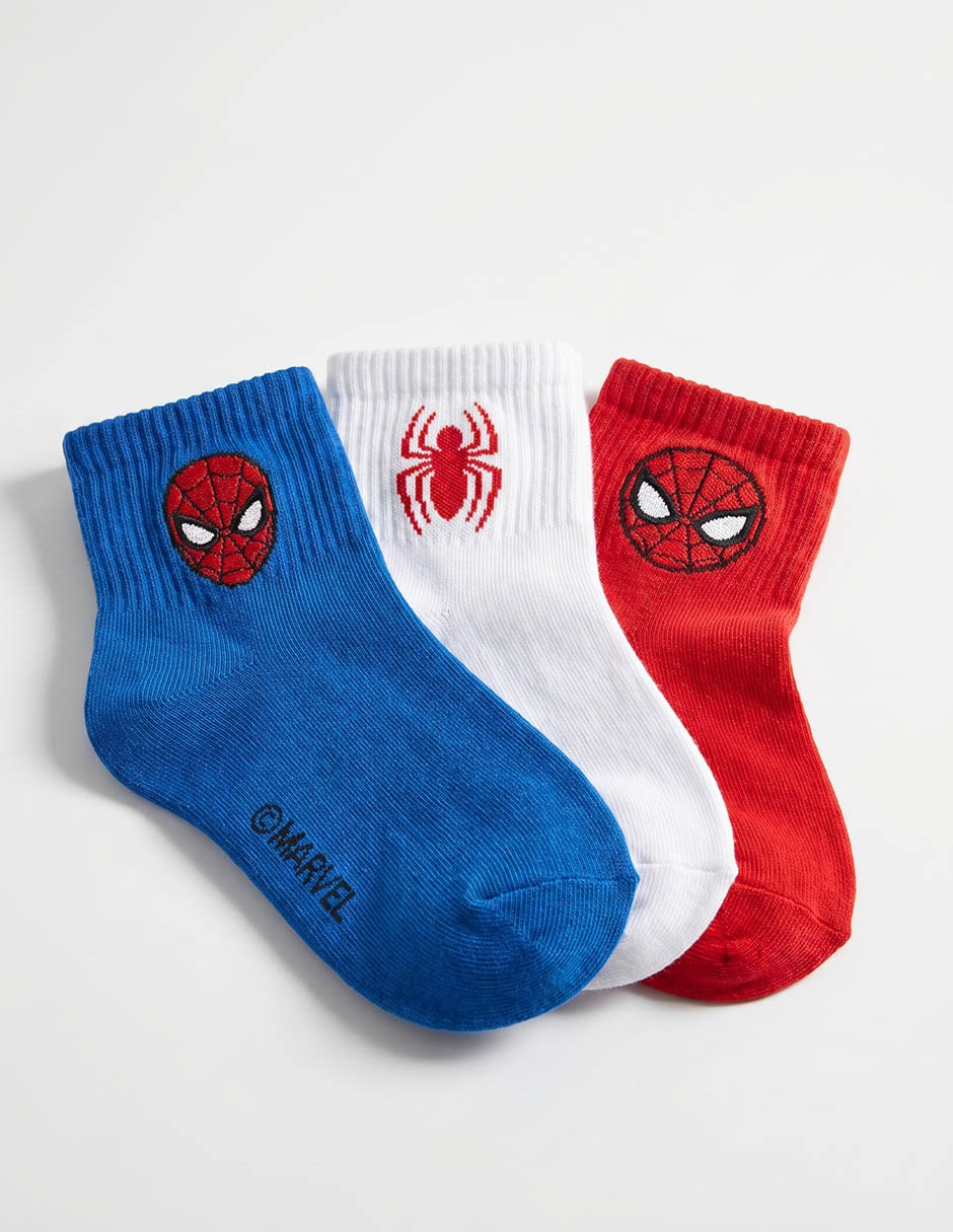 Set de calcetín Spider-Man para niño 3 pares