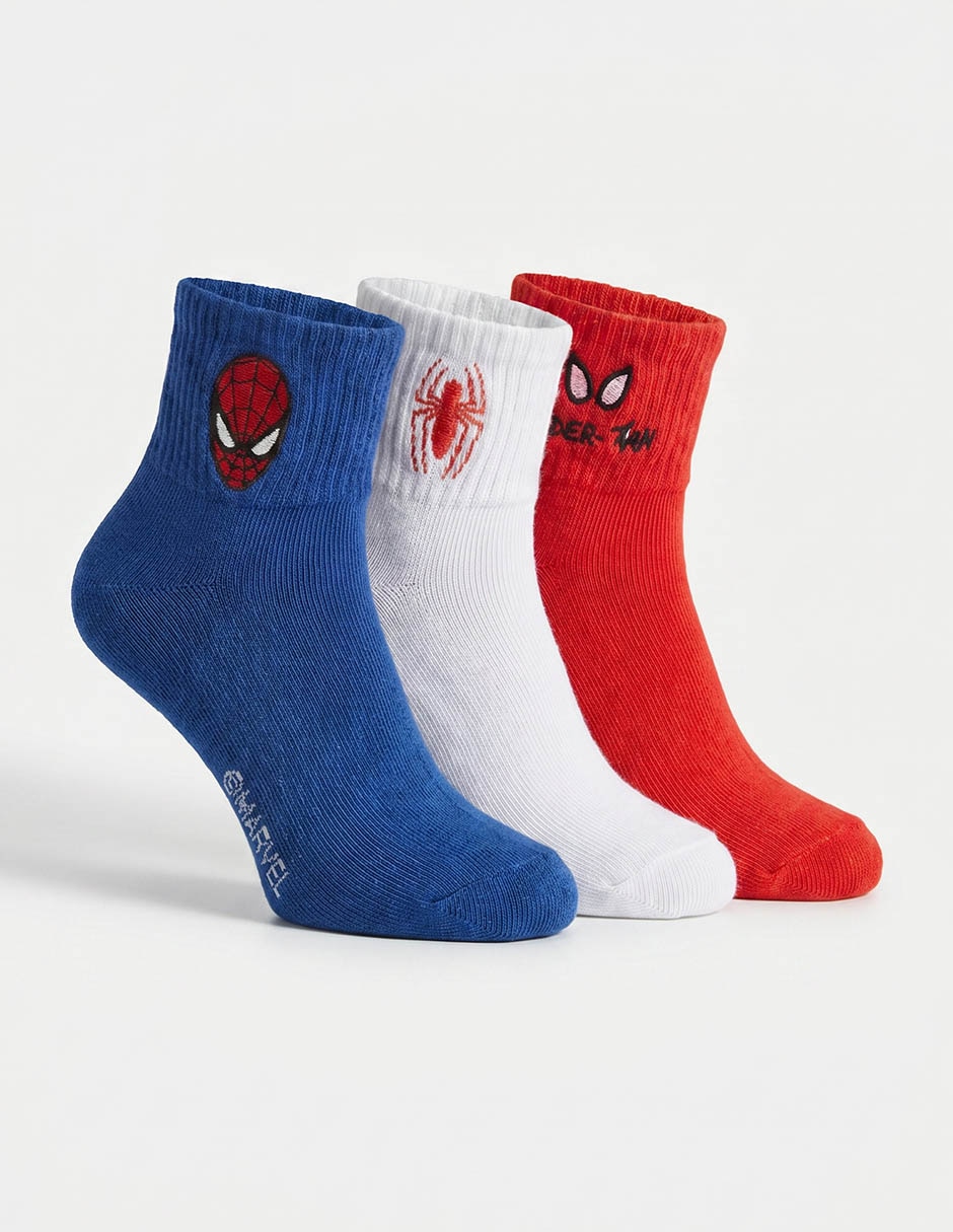 Set de calcetín Spider-Man para niño 3 pares