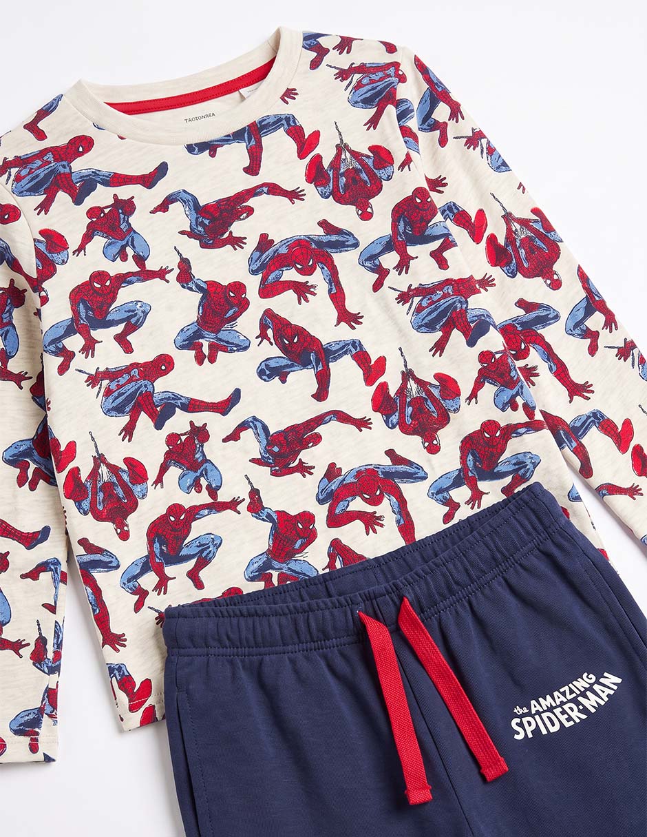 Conjunto pijama spider-man para niño 4