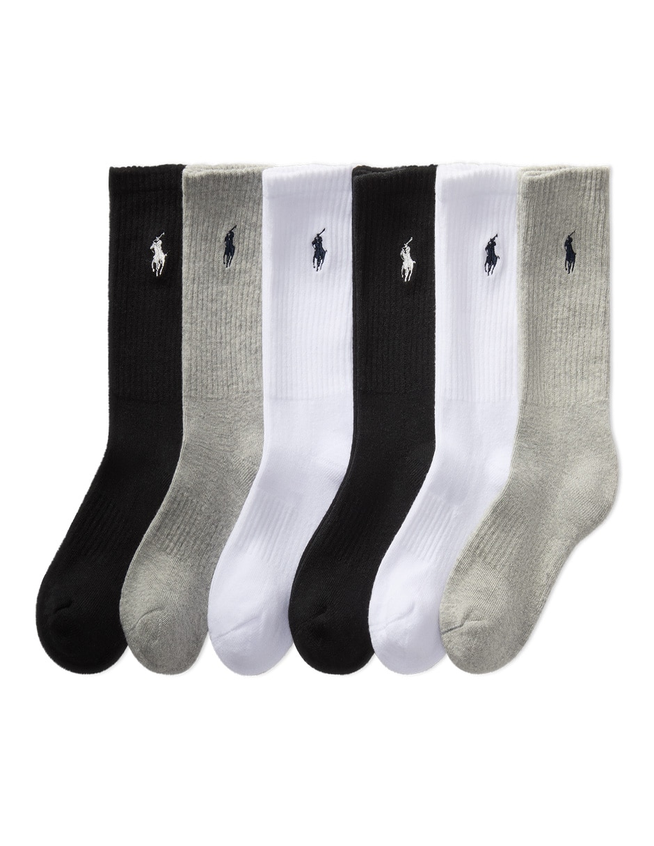 Calceta de algodón para niño 6 pares Calceta de algodón para niño 6 pares