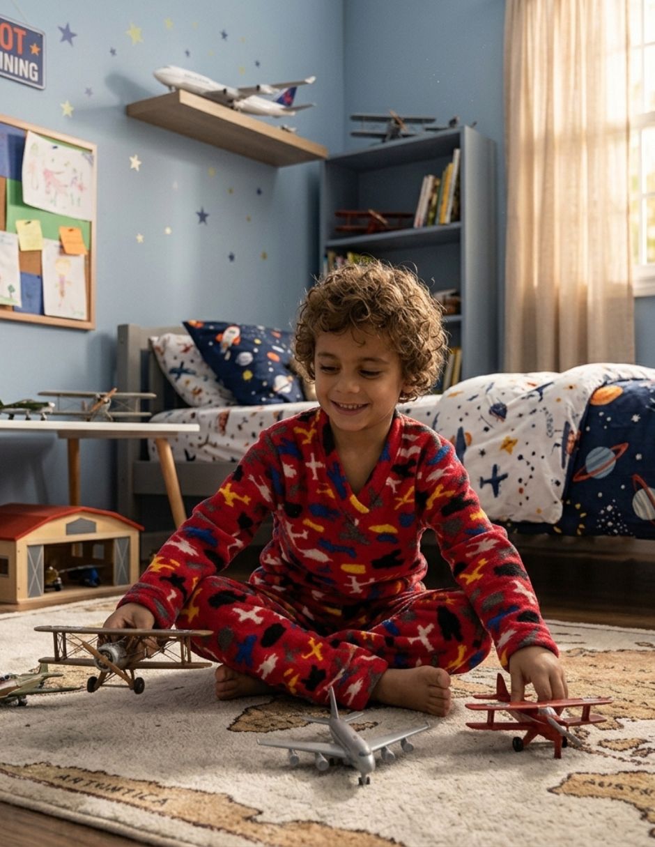 Conjunto pijama aviones para niño