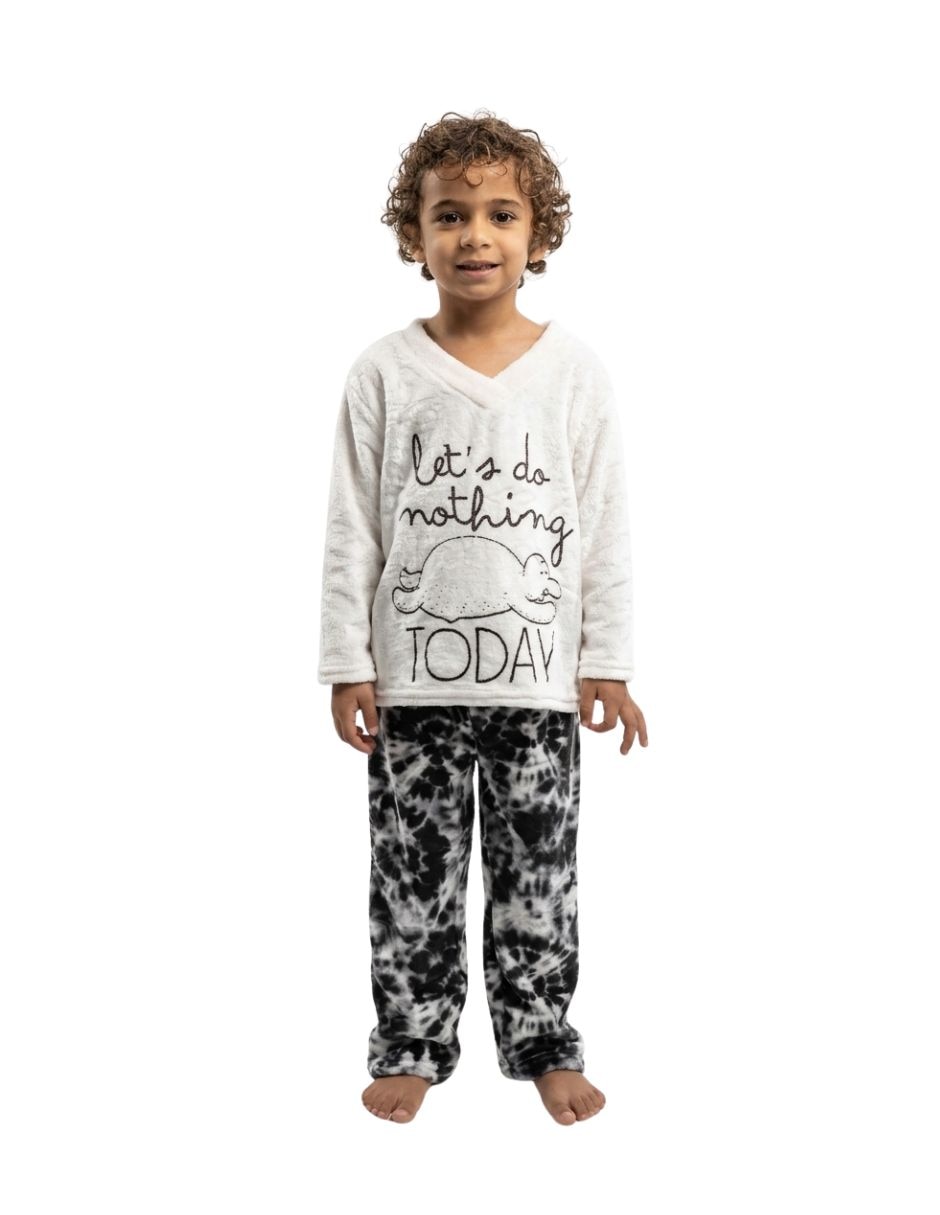 Conjunto pijama lets do nothing para niño