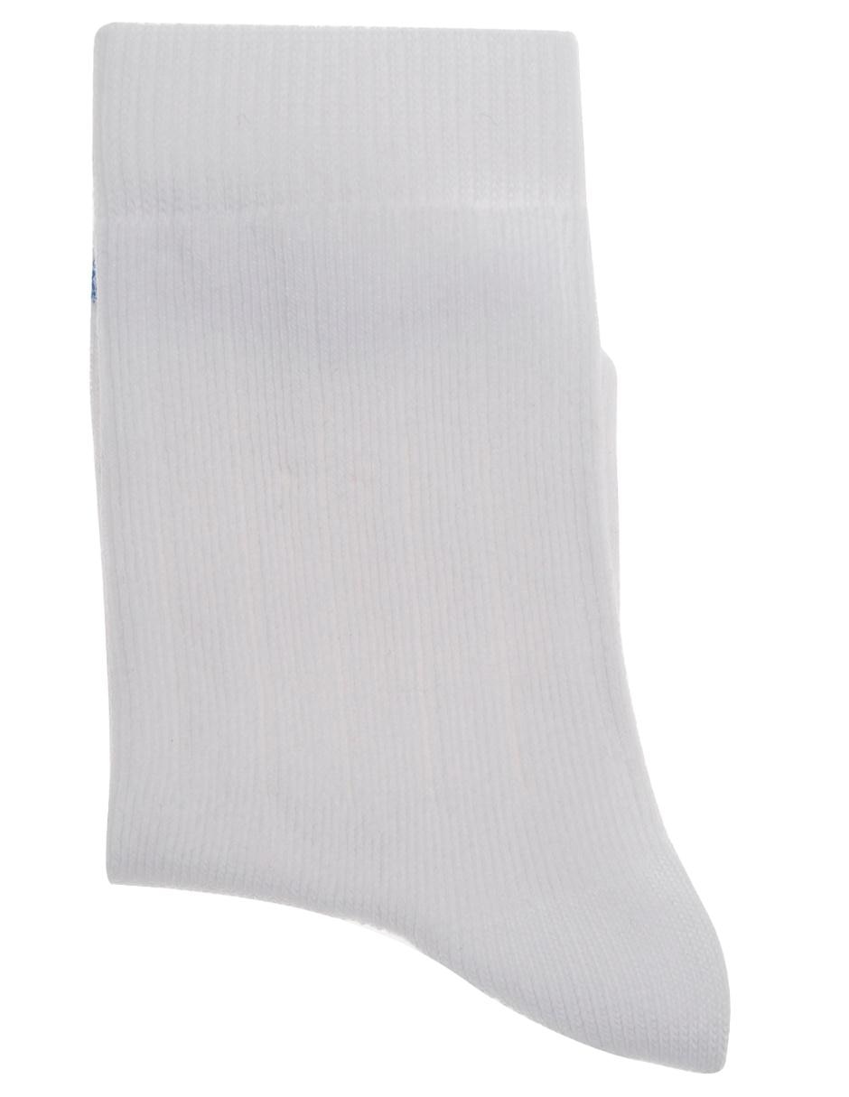 Calcetín liso Punto Blanco de algodón para niño